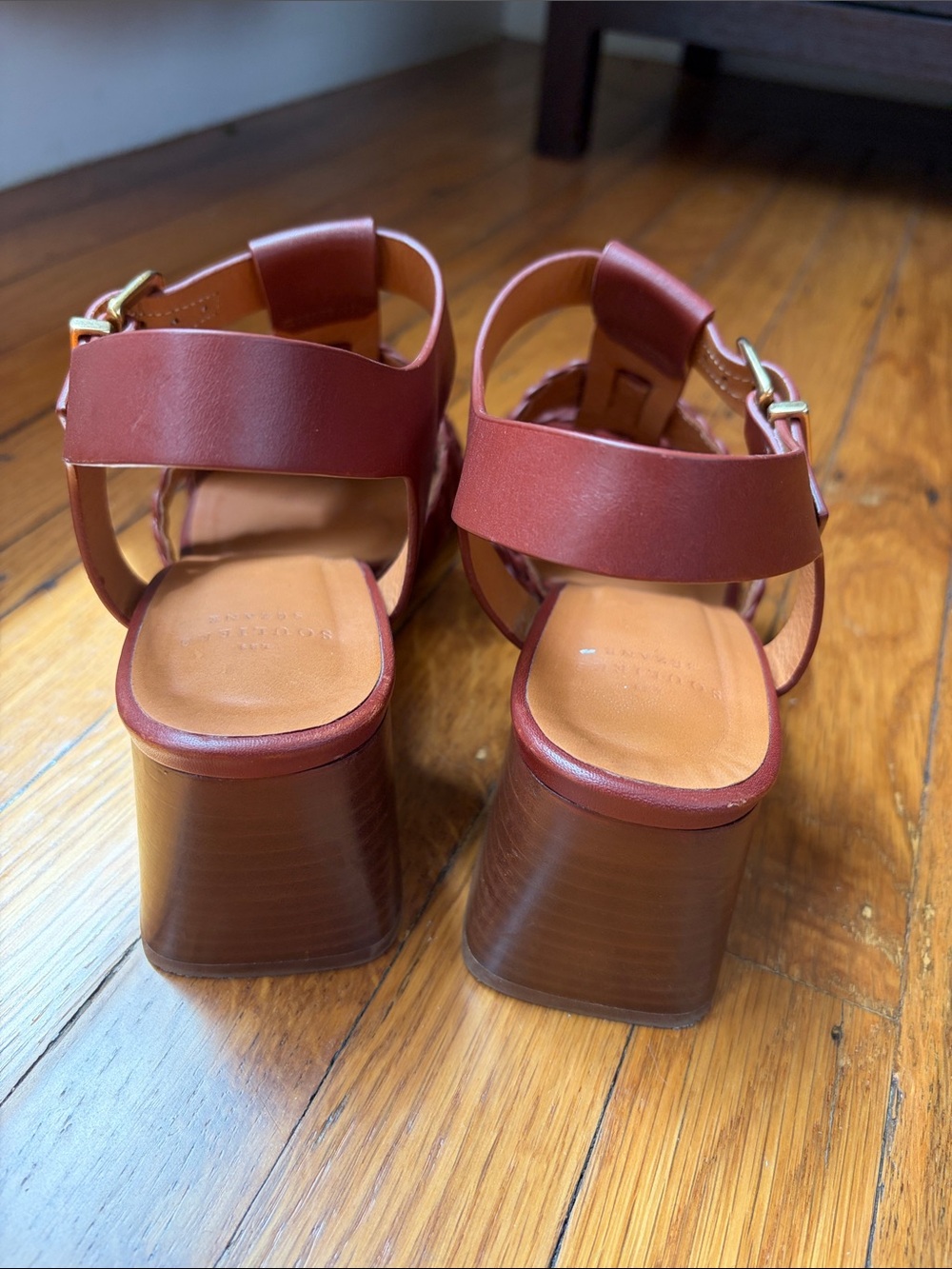 Sezane Felicia Women’s Braided Strap Block Heel Sandals - Picture 6 of 12